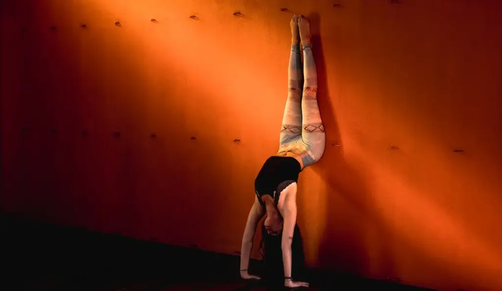 yoga with wall