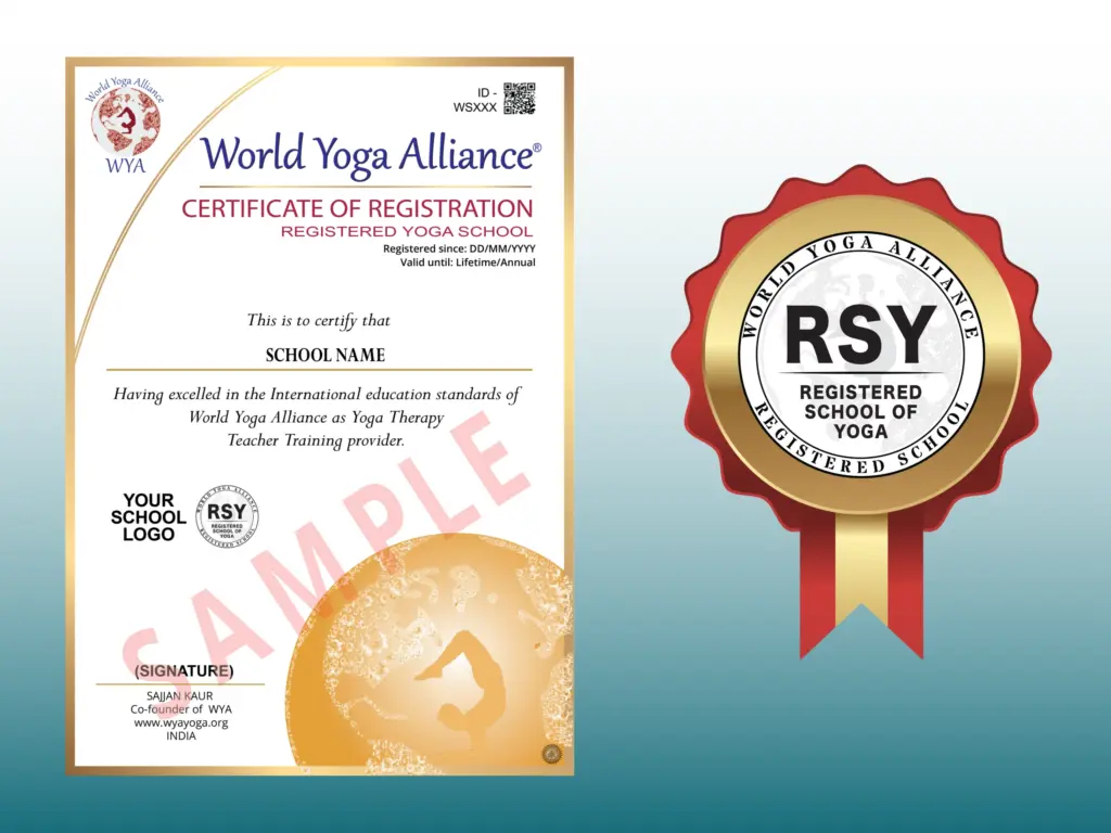 Registered Yoga School (RSY) World Yoga Alliance Registration