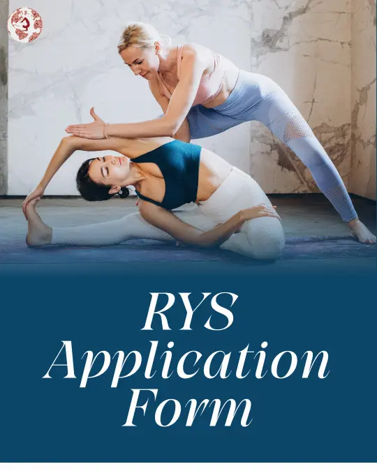 RYS application form for registered yoga school certification