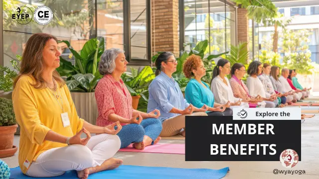 Yoga member benefits including global certification and professional support