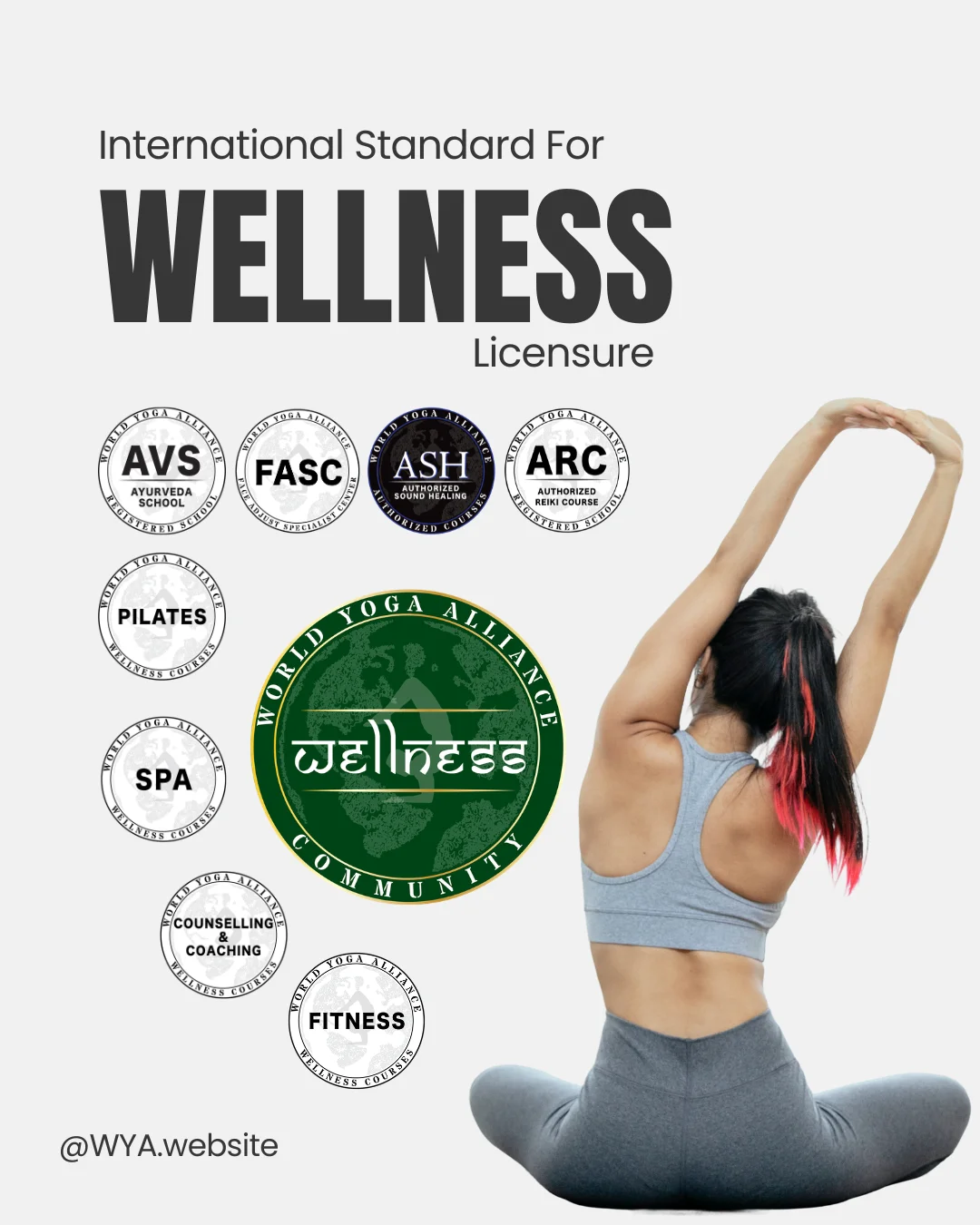 Wellness Center Registration with World Yoga Alliance